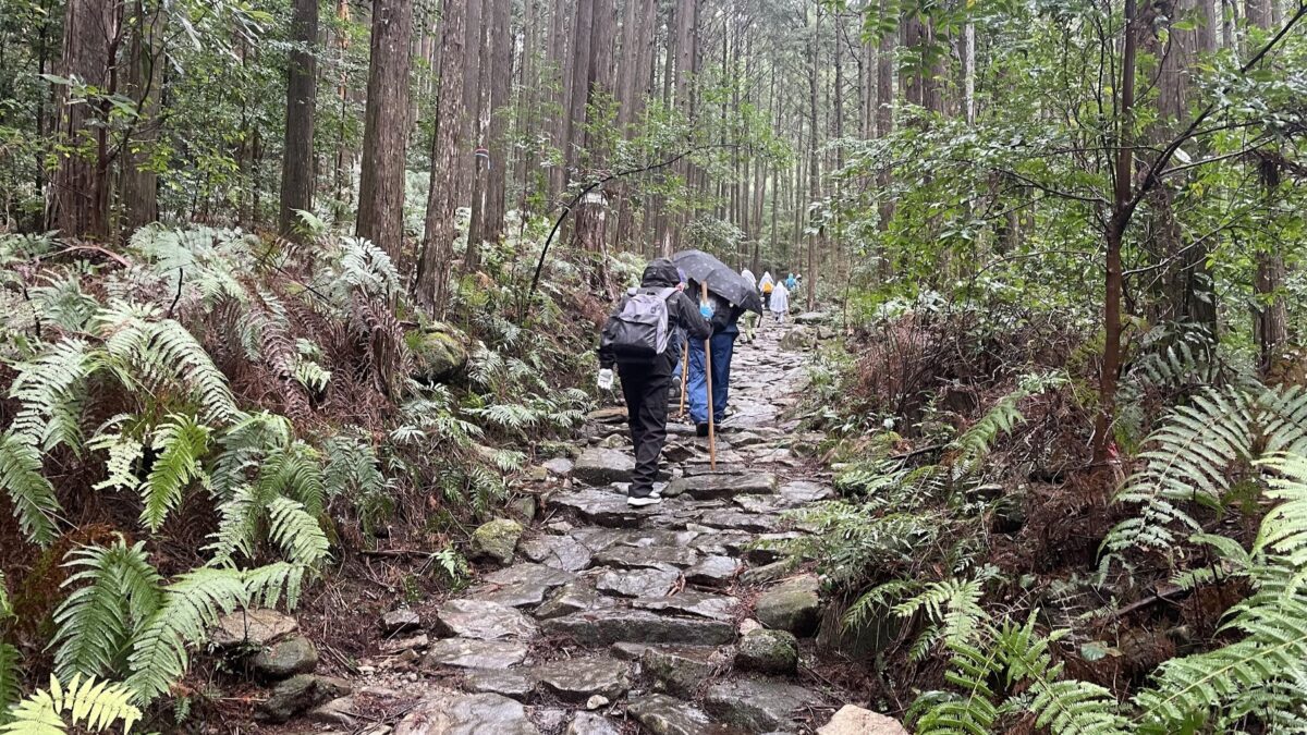 カッコーパルックさんの熊野古道・馬越峠バスツアーに講師として参加