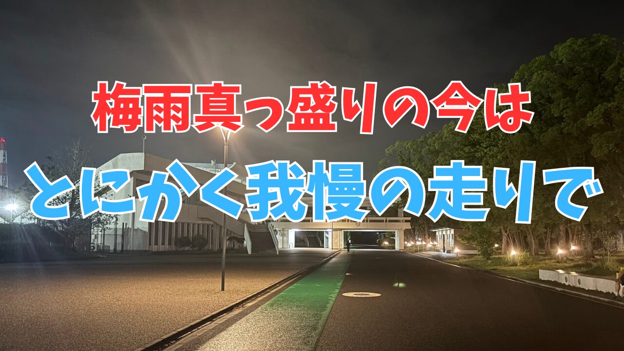 蒸し暑さがMAXに達している気がする今はとにかく我慢の走りを続けよう