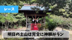 伊坂丹生水神にて土山マラソン42.195㎞完走という極めてシンプルな内容を祈願