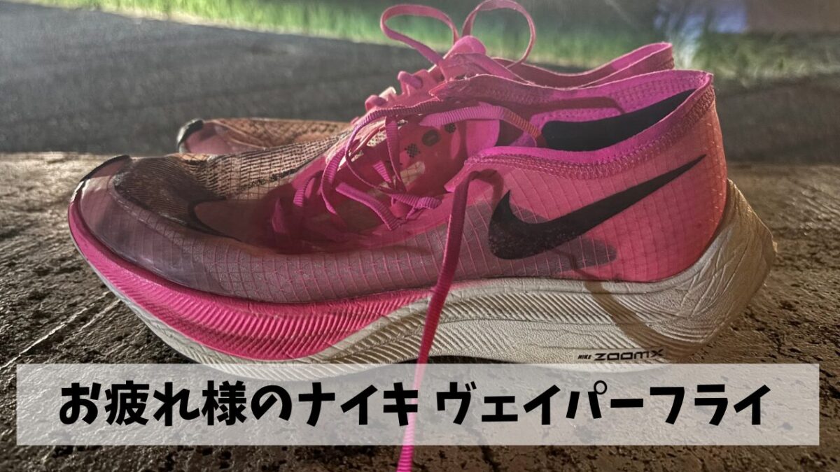 7月からはスピード強化という事でヴェイパーフライを履いて走ってみたものの…